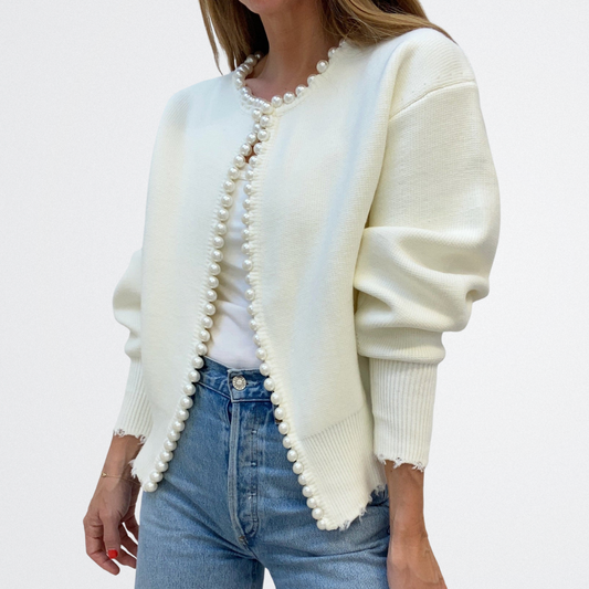 Lucille - Classic Pearl Cardigan